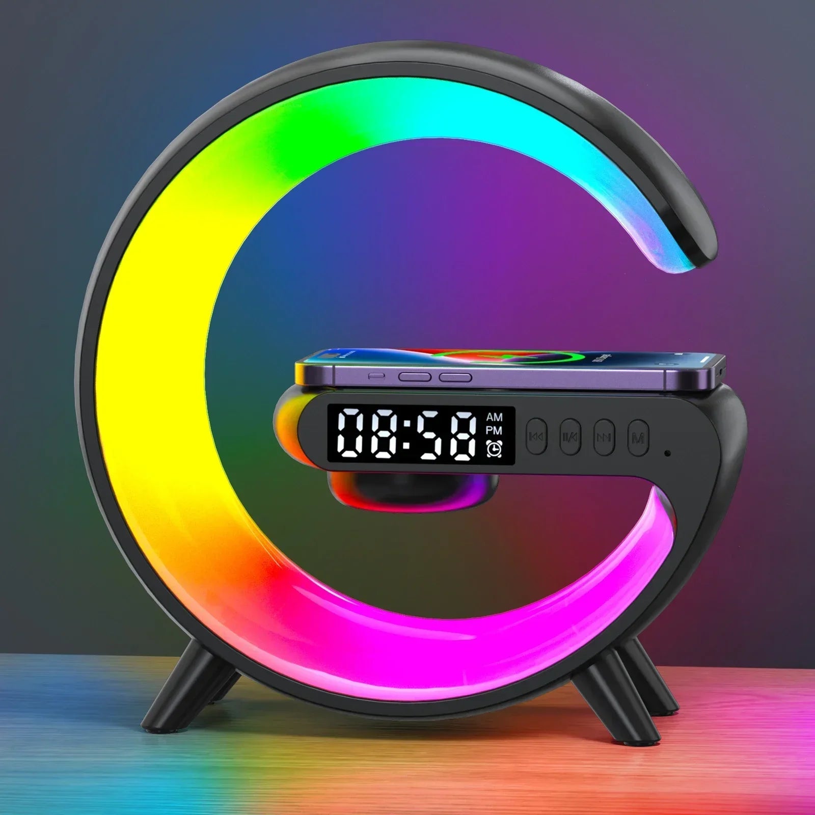 3-in-1 Wireless Charging Clock